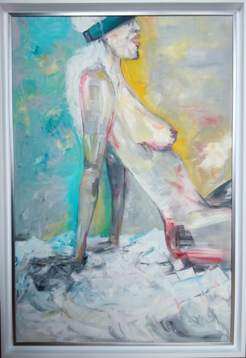 Painting titled "Blind" by Alena Finogenova, Original Art, Oil