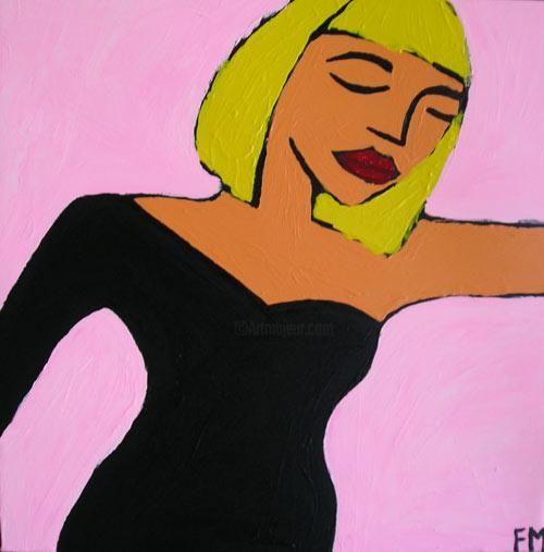Painting titled "Celeste" by Fiona Mackenzie, Original Art,