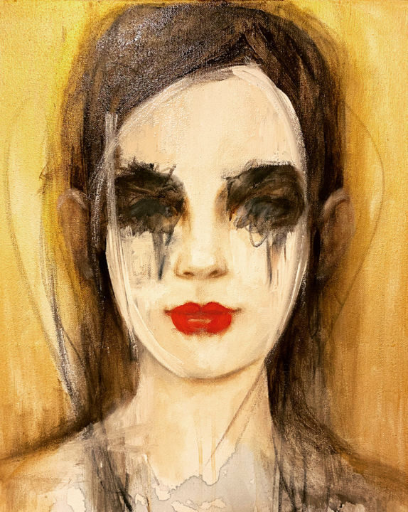 Painting titled "Bella" by Fiona Maclean, Original Artwork, Oil