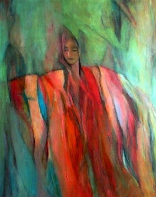 Pintura titulada "emergiendo" por Fiorella  Gioia Marcone, Obra de arte original, Acrílico
