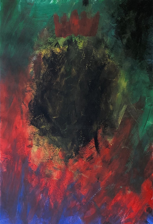 Painting titled "Apocalypse Humaine" by Filiz Aslan (HOPe), Original Artwork, Acrylic
