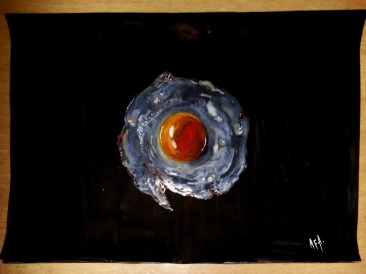 "Egg" başlıklı Tablo Farangiz tarafından, Orijinal sanat, Guaş boya