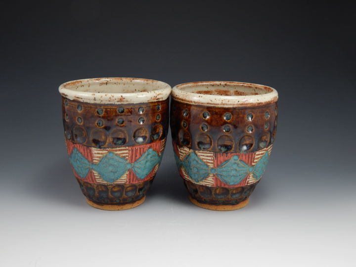 Ремесла под названием "Set of cups" - Dana Paredes, Подлинное произведение искусства
