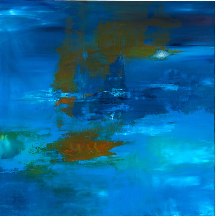 Peinture intitulée "SenseÏ" par Pascale Galbois, Œuvre d'art originale, Huile