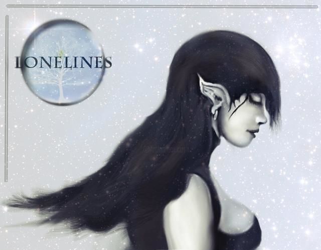 Loneliness - Digital Arts ©2012 by fixer -
Elven girl