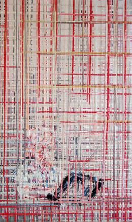 Pintura titulada "Untitled (Pixel Ate…" por Federico Junca Acebedo, Obra de arte original,