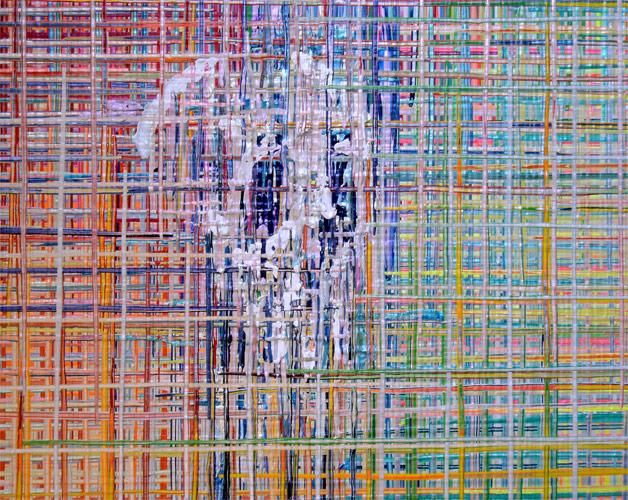 Pintura titulada "Untitled (PixelAte…" por Federico Junca Acebedo, Obra de arte original,