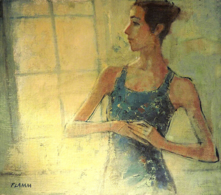 Pintura titulada "Solitude" por Ferenc Flamm, Obra de arte original, Oleo
