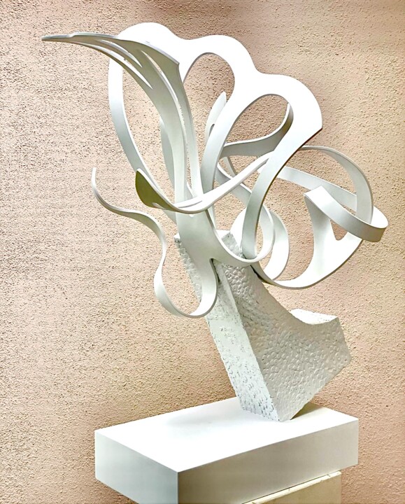 Sculpture titled "''Ruptura''" by Flandez, Original Artwork, Aluminium