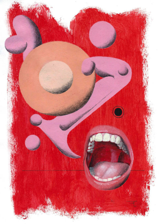 Peinture intitulée "Vocable" par Flavien Couche, Œuvre d'art originale, Acrylique