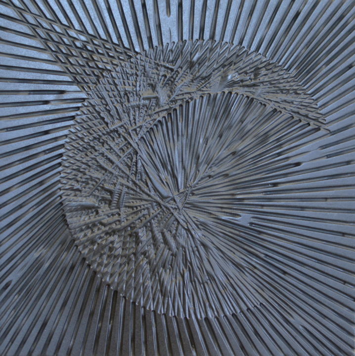 Skulptur mit dem Titel "apparenze disorient…" von Flavio Pellegrini, Original-Kunstwerk, Holz