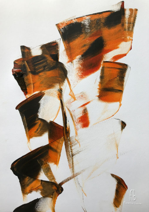 Peinture intitulée "Emotions 1" par Florence Barre, Œuvre d'art originale, Acrylique