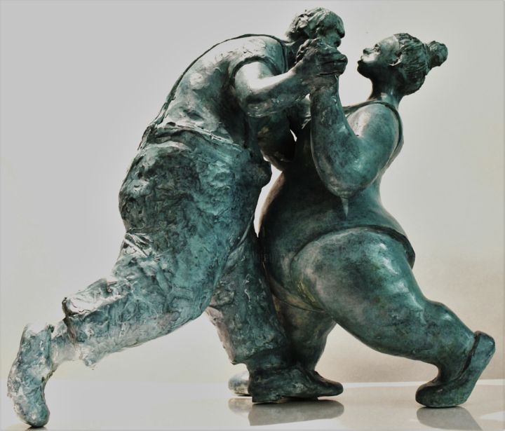 Scultura intitolato "bal-musette.jpg" da François Lepoivre, Opera d'arte originale