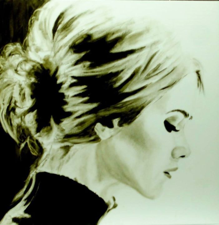 Картина под названием "breathe" - Coucke Fleur, Подлинное произведение искусства, Масло
