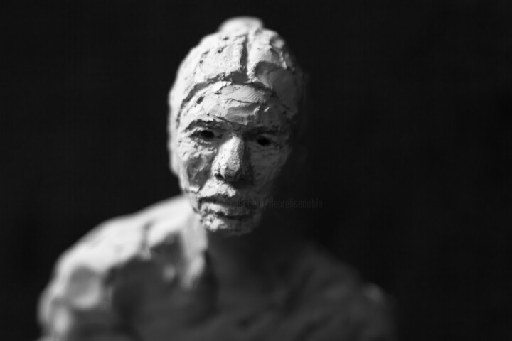 Скульптура под названием "Clay Face 32" - Fleur Elise Noble, Подлинное произведение искусства, Терракота