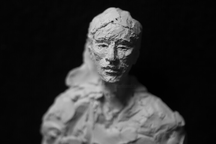 Sculptuur getiteld "Clay Face 79" door Fleur Elise Noble, Origineel Kunstwerk, Terra cotta
