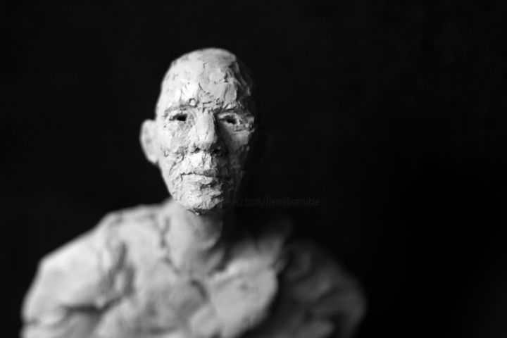 Sculpture intitulée "Clay Face 14" par Fleur Elise Noble, Œuvre d'art originale, Terre cuite