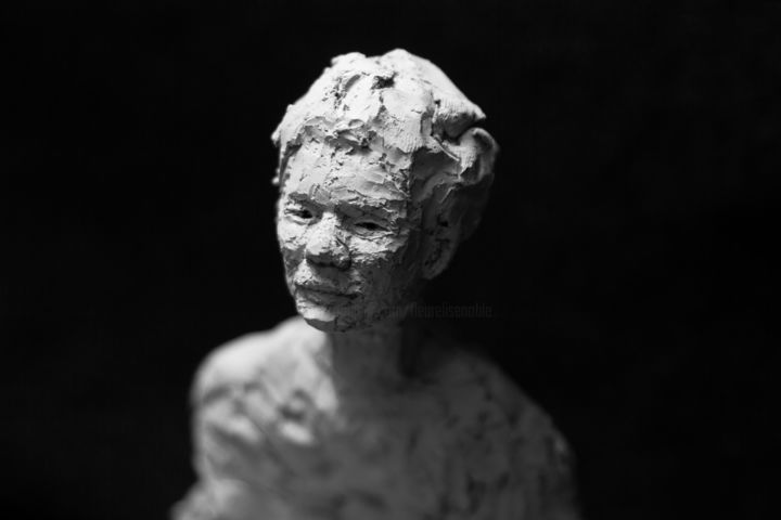 Escultura intitulada "Clay Face 23" por Fleur Elise Noble, Obras de arte originais, Terracota