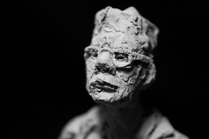 Sculpture intitulée "Clay Face 54" par Fleur Elise Noble, Œuvre d'art originale, Terre cuite