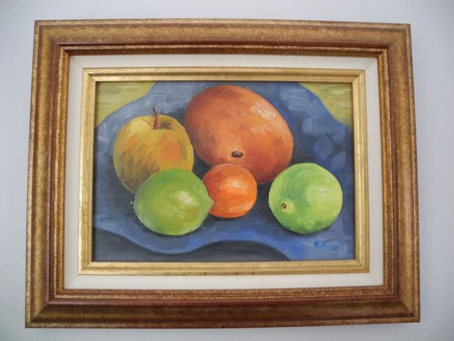 Peinture intitulée "Fruits" par Christian Fleurquin, Œuvre d'art originale