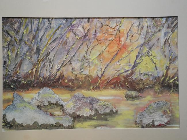 Dessin intitulée "La forêt en hiver" par Christian Fleurquin, Œuvre d'art originale