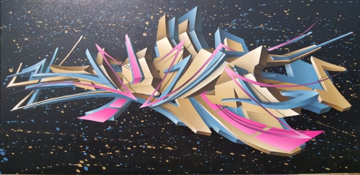 Peinture intitulée "nova 05" par Nova, Œuvre d'art originale, Bombe aérosol