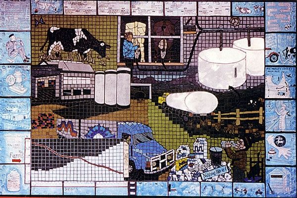 Sculpture titled "malanda milk factory" by Felicity Wallis, Original Art,