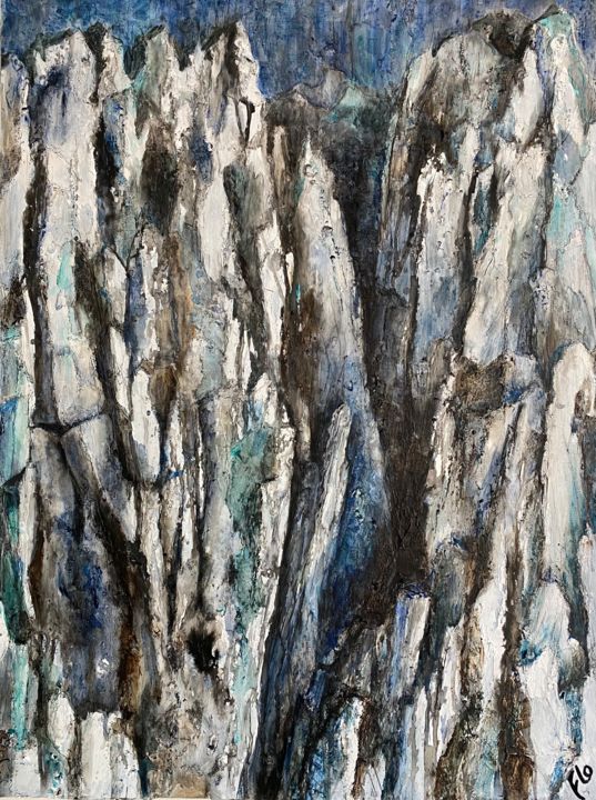 Peinture intitulée "Monde sauvage" par Florence Faure, Œuvre d'art originale, Huile Monté sur Châssis en bois