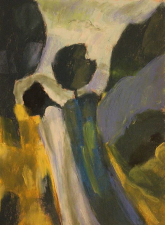 Dessin intitulée "Hommage au peintre…" par Anne Flora De Negroni, Œuvre d'art originale, Pastel