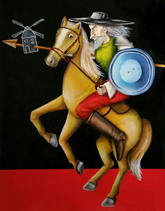 Painting titled "Il trionfo Don Chis…" by Flora Palumbo, Original Artwork, Oil
