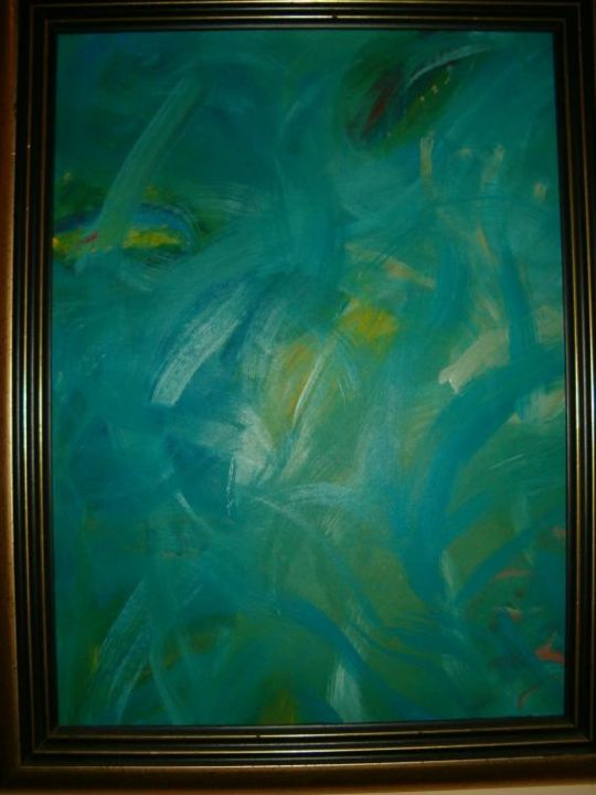 Painting titled "pisces" by Flora, Original Artwork, Oil