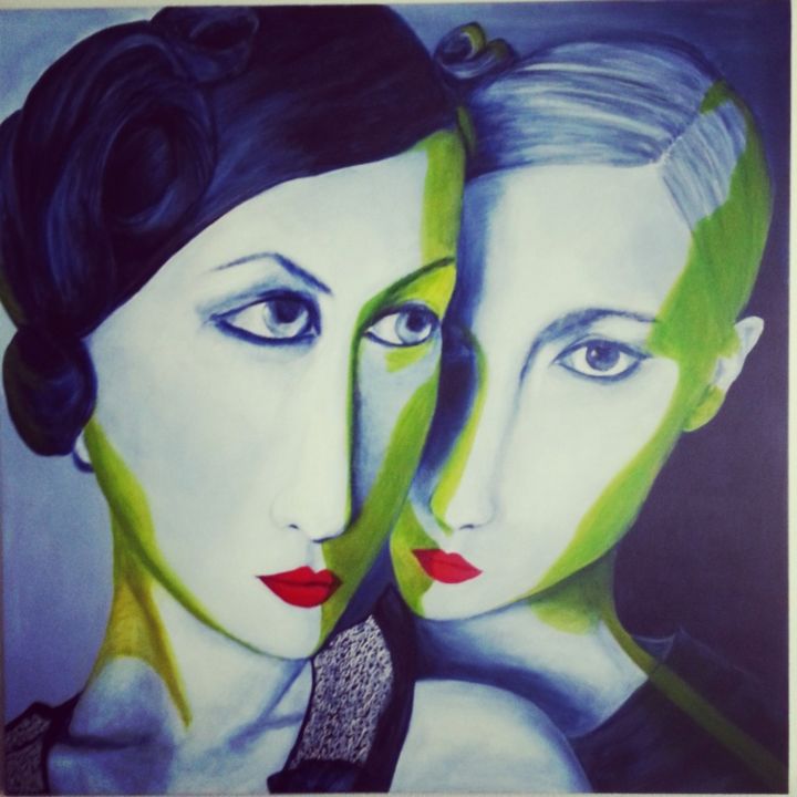 Peinture intitulée "elles.jpg" par Flore Delisse, Œuvre d'art originale
