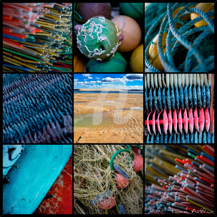 Fotografía titulada "DUNE DU PYLA" por Florence Autelin, Obra de arte original, Fotografía digital