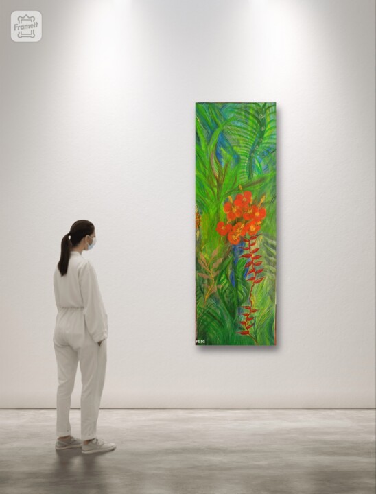 Pintura titulada "Tropical" por Florence Castera, Obra de arte original, Acrílico