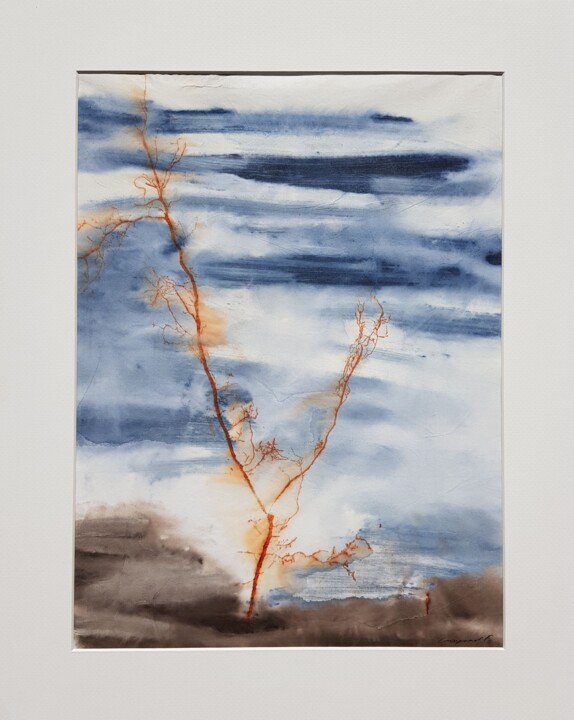 Printmaking titled "Ecoute l'arbre #6" by Florence Crinquand, Original Artwork, Monotype