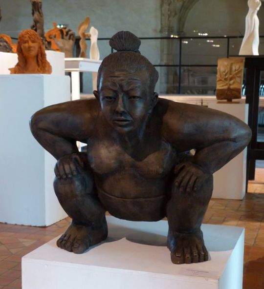 Escultura titulada "sumo" por Vanf, Obra de arte original, Terracota