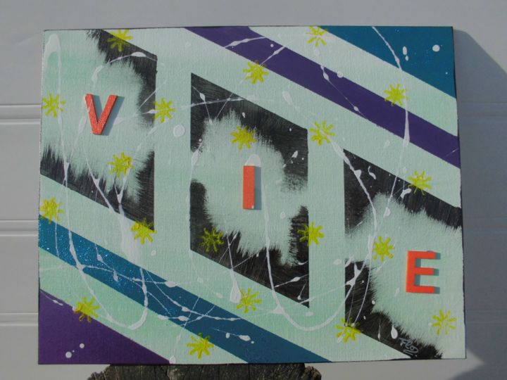 Peinture intitulée "Vie" par L'Art Des Émotions, Œuvre d'art originale, Acrylique
