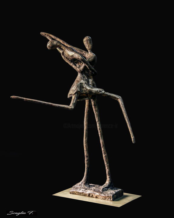 Sculpture intitulée "TANGO" par Florence Scaglia, Œuvre d'art originale