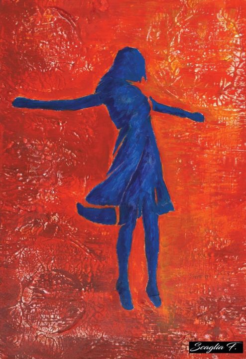 Pintura titulada "Enfin libre" por Florence Scaglia, Obra de arte original, Acrílico