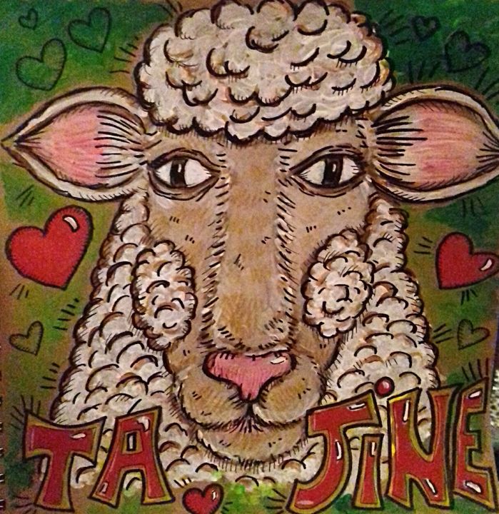 Painting titled "Tajine le mouton" by Flo R, Original Artwork
