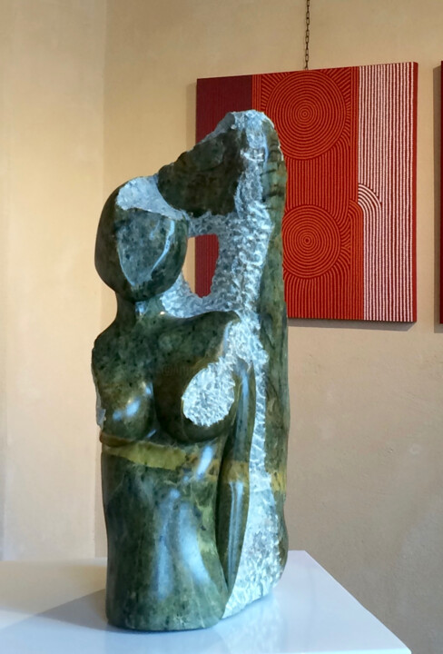 Sculpture titled "AUTREMENT" by Florence   Duet, Original Artwork, Stone