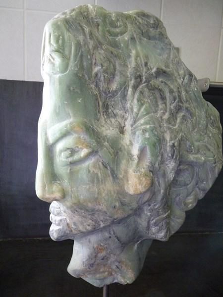 Sculpture titled "Eros   25   x  40…" by Florence Diot, Original Artwork, Stone