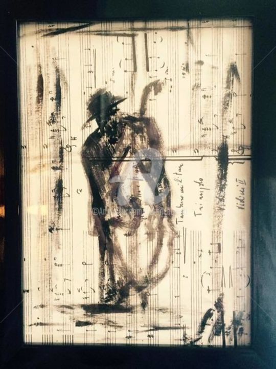 "Mon musicien insasi…" başlıklı Tablo Florencegm tarafından, Orijinal sanat