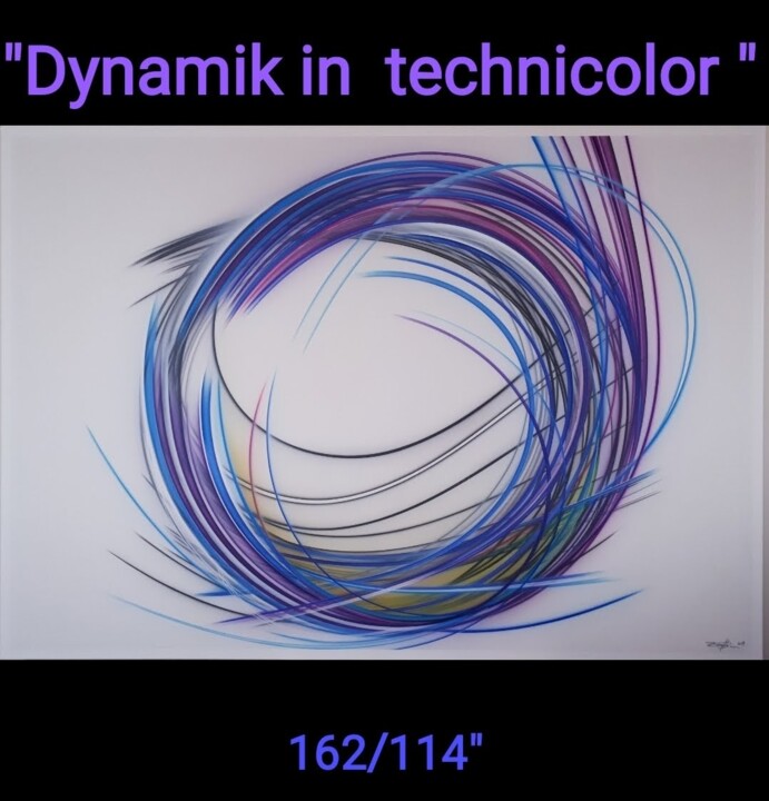 Pintura titulada "Dynamik in technico…" por Florent Boisard, Obra de arte original, Aerógrafo
