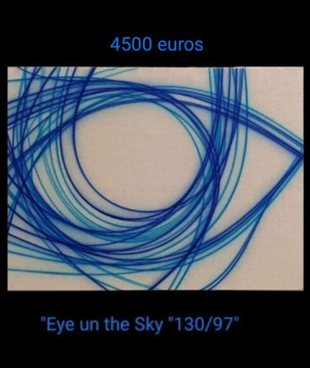 Peinture intitulée "Eye in the sky" par Florent Boisard, Œuvre d'art originale, Acrylique