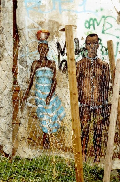 Peinture intitulée "esclaves" par Florent Prudent Cécile Rateau, Œuvre d'art originale