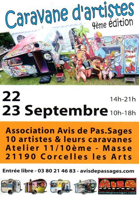 caravane d'artistes florent prudent peinture corcelle les arts