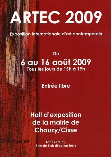 affiche florent Prudent peinture salon ARTEC annex99 les enclumés aux arts etc exposition