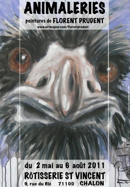 affiche florent prudent animalerie peinture
