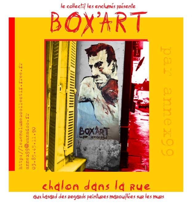 annex99, peintures urbaines, boxe, les enclumés, papy l'boxeur